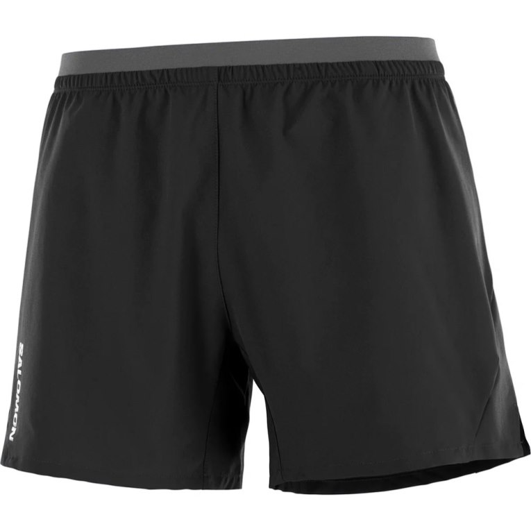 Black Salomon Cross 5'' Men's Shorts | IE LG3167